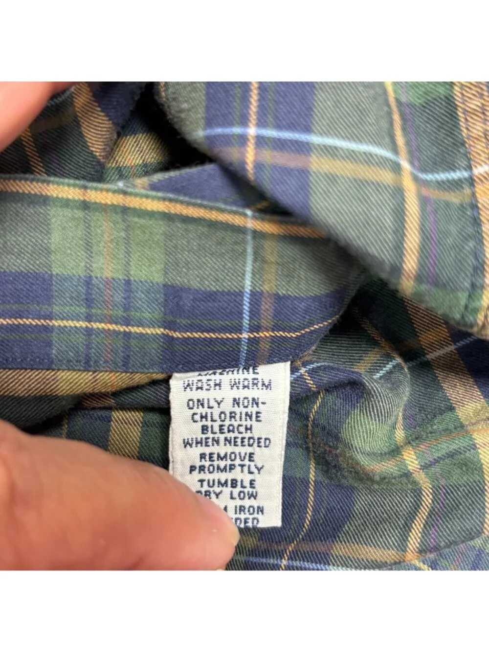 Ralph Lauren Mens XL Classic Fit Green Plaid Button-Down Long Sleeve Shirt Polo
